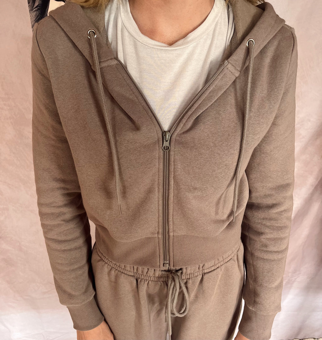 Cropped Fleece Jacket