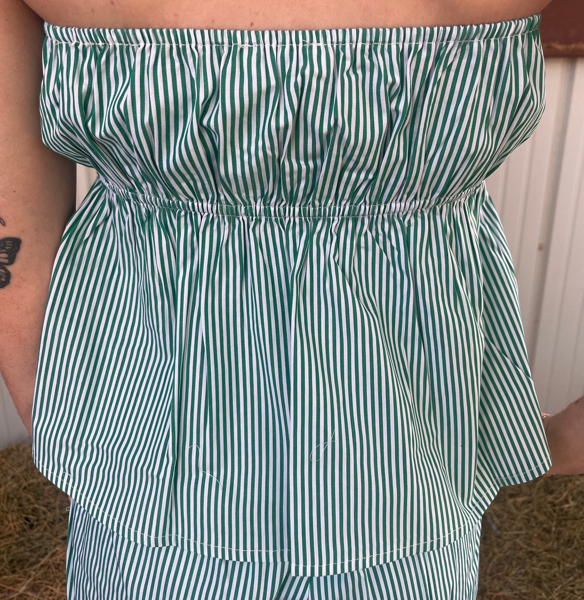 Poplin Striped Top
