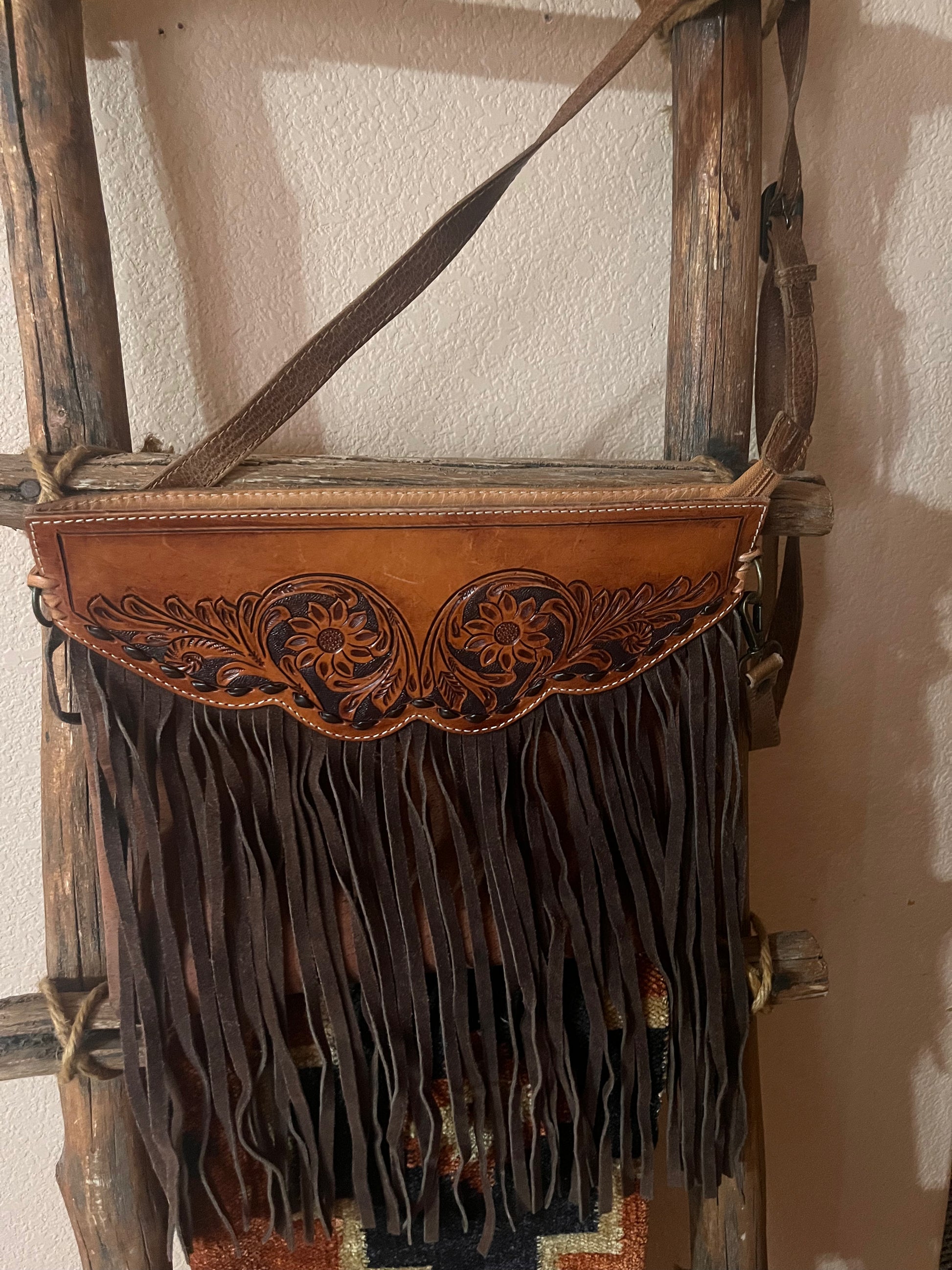 American Darling Fringe Leather Crossbody Bag