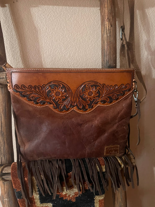 American Darling Fringe Leather Crossbody Bag