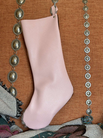 Pink Cowhide Stocking Collection